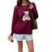 Diyun European And American Casual Vacation Woolen Long-Sleeve Shirt Sweater Women's Fashion 2025 Autumn_ecoleips.com