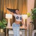 2025 Summer New Arrival Contrast Color Personality Pattern Navel Exposed European And American Round Neck Fashionable And Lively T Shirt_ecoleips.com