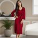 Aria Basics Cross-border European American Sexy Pajamas For Women, Spring And Summer Loose-fitting Camisole Dress, Bathrobe, Home_ecoleips.com