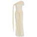 Women's Off-Shoulder Irregular Long Dress American Slim Fit Pleated Summer Dress Best Selling_ecoleips.com