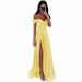 Women's Clothing Bridesmaid Dress Long Dress Slimming Strapless Bestie Prom Formal Dress Simple Sexy Slit_ecoleips.com