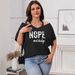 Women's Clothing Fat Mm Large Size Short Sleeve Off Shoulder Tops_ecoleips.com