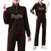 Women's Sportswear Set – Slim-Fit Zip-Up Hoodie & Jogger Pants (4 Colors) – Anti-Pilling Polyester For Gym & Streetwear_ecoleips.com
