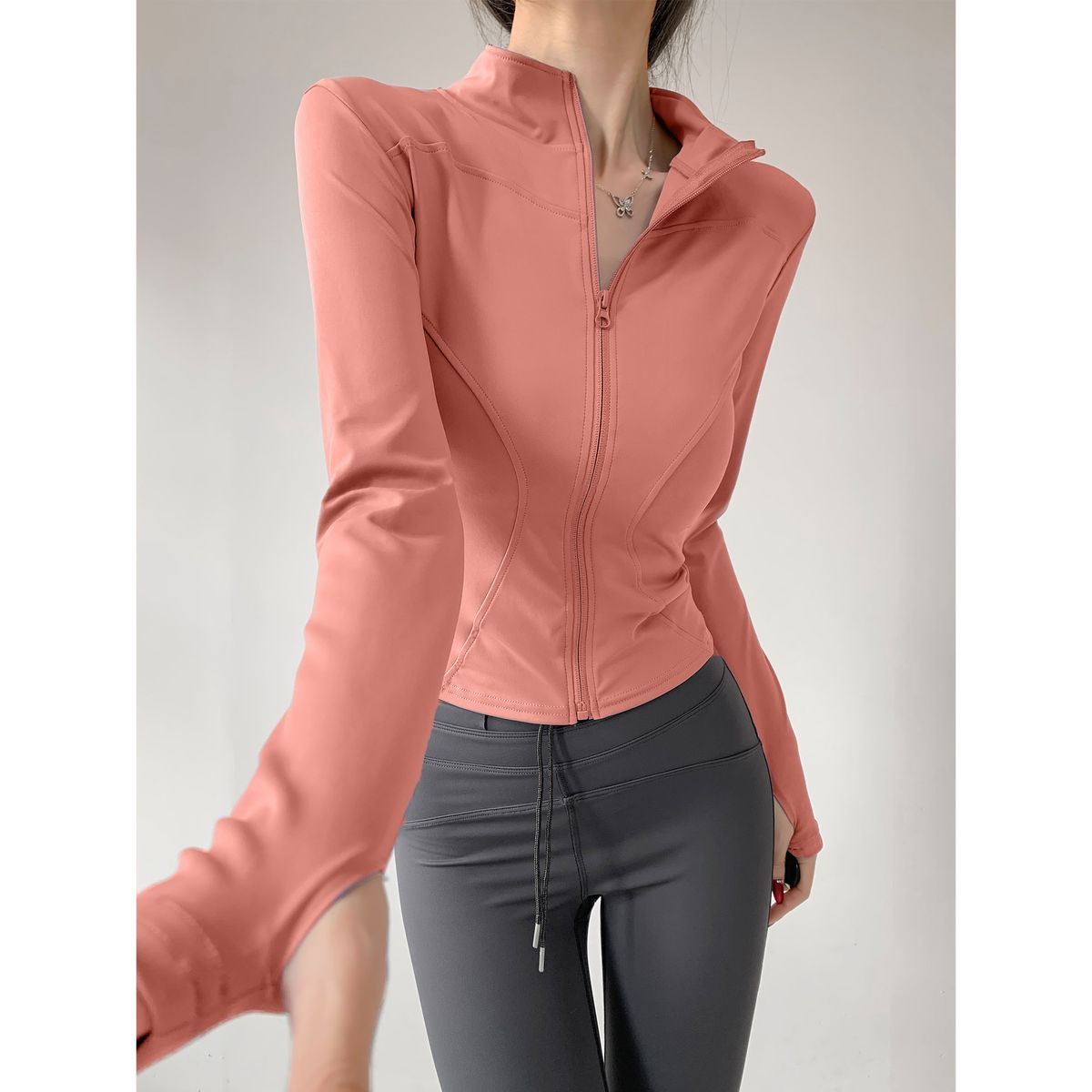Women's Sunscreen Slimming Quick Drying Long Sleeve Sportswear Top Lulu Jacket Yoga Fitness Outfit Set Running Clothing_ecoleips.com