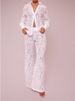 Women's Clothing Hollow Front Open A Row Of Buttons Jacquard Lace Slim Sexy Suit_ecoleips.com