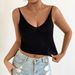 Women's Clothing Slimming Vest Sexy Hot Girl Knitted Small Camisole Bottoming Shirt_ecoleips.com