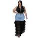 Women's Clothing Large Size Women's Sexy Washed Denim Mesh Skirt Style Fashion For Ladies For Formal & Casual For Women_ecoleips.com