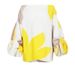 European American Two-piece Outfit Yellow And White Printed Lantern Sleeves, Elegant Top With Tassel Design At The Hem,_ecoleips.com