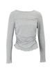 AD882 Spring Relaxed Thin Rolled Edge Slimming Base Shirt 2025 New Simple Solid Color Long Sleeve T-Shirt For Women_ecoleips.com