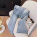 Women’s Clothing Light Blue Hot Diamond Flared Jeans For Women Spring New Elastic Slim All Match Flared Horseshoe Trousers_ecoleips.com
