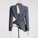 2025s Beware Of Asymmetrical Small 2025 New Model With Niche Design, Hollowed Out Waist Revealing Slimming Suit Jacket_ecoleips.com