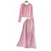 Luxury Lace Shirt for Women with Heavy Rhinestone Embellishments round Neck Elegant Fishtail Design High End Sophisticated_ecoleips.com