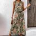 Women's Bohemian Print Vest Top And Straight Leg Trousers Set European American Style Summer_ecoleips.com