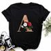 A B C D E English Alphabet Print T Shirt Women New Summer Couples Lovers Female T-Shirt Harajuku Casual Black Tops Tshirts_ecoleips.com