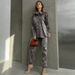 Women's clothing fashion casual suits for women leopard print spring ladies long-sleeved trousers women's clothing two-piece suit_ecoleips.com