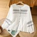 Women's Retro Shirt Round Neck Pullover With Lantern Sleeves Artistic Reducing Temperament Casual Elegant Fashion Blouse For Spring/Autumn Summer_ecoleips.com