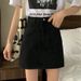 New 2026 Women's Denim Midi Skirt High Waist Slimming Solid Color Korean Style Versatile Casual Bodycon Short Skirt for Students_ecoleips.com