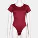 Women's Clothing women's fashion square neck tight jumpsuit solid color sexy slim fit large size short sleeved T shirt ladies jumpsuit_ecoleips.com