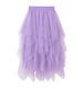 Women's Clothing Irregular Mesh Gauze Skirt For Women High Waist Mid-Length Slimming Versatile Spring New_ecoleips.com