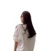 Large Size White Short-sleeved T-shirt Women's Summer New Loose And Thin Design Niche Pure Cotton Half-sleeved Top_ecoleips.com
