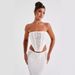 Women's Clothing Sexy Trendy Backless Tube Top Hip Long Skirt Knitted Suit_ecoleips.com