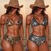 Leopard Sequin Two Piece Swimsuit Ruffled Edges European American Style Bikini Women's Cross Border Fashion 2026_ecoleips.com