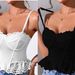 Sexy Hot Girl Women's Suspenders Splicing Lace Irregular Fishbone Vest Style_ecoleips.com