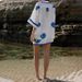 Women's Clothing Women's Casual Positioning Printed Linen Short Sleeved Shirt Hip Skirt Set_ecoleips.com