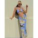 Summer New Arrival Women Dress Halter Tie With Bead Chain Decoration Slim Fit Backless Sexy Spicy Girl Dress_ecoleips.com