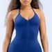 Women's European Style Matte Nylon Sports Yoga Vest With Suspender Neck Beautiful Back Design Outer Wear Fitness Running Top_ecoleips.com