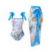 Women's Conservative One Piece Swimsuit Print Design Wire-Free Swimwear Summer Vacation Style_ecoleips.com