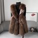 Faux Fur Vest For Women – Winter Fashion Outerwear | Plush Fox-Like Texture | V-Neck | Sleeveless | M-3XL_ecoleips.com