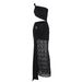 Wind Women's Clothing 2025 Spring/summer New Product Fashionable And Sexy Mid Waist Hollow Lace Ribbon Dress_ecoleips.com