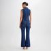 K New High Waisted Slim Fit Fashionable Sleeveless Denim Vest Wide Leg Pants Set For Women_ecoleips.com