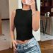 Voya Spring/Summer New Hot Girl Round Neck Sleeveless Knit Vest Short Slim Fit Top For Layering, Independent Station_ecoleips.com