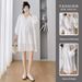 Autumn New Korean Fashion Lace Maternity Dress_ecoleips.com