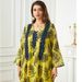 Women's Clothing embroidered dress Muslim women's evening dress Middle Eastern robe_ecoleips.com