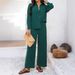 Women's Clothing Holiday Leisure Style Solid Color Two Piece Suit For Women Spring And Summer_ecoleips.com