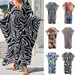 Lightweight Chiffon Beach Cover-Up With V-Neck & Striped Print - Sun Protection Swimwear Wrap For Women_ecoleips.com