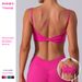 Europea Ad America Cross-Border Tight Twist Kot Beautiful Back Gathered Fitess Sports Bra Brushed Yoga Top For_ecoleips.com