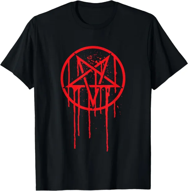 Women's T-Shirts Satanic Pentagram T-Shirt Satanic Pentagram T-Shirt_ecoleips.com