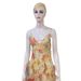 Floral Low Cut Maxi Dress American Style Summer Slimming Suspender Dress For Women Gentle Clothing_ecoleips.com
