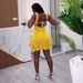 Women's Clothing Elastic Waist Pleated Lace Backpack Hip Dress_ecoleips.com