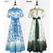 Elegant French Style Women's Dress Stand up Collar Puff Sleeves Retro Print Single Breasted Fitted Waist Tie Detail_ecoleips.com