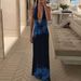 Women's Clothing 2025 Summer New Fashion Sexy Printed Backless Slit Slim Fit Tie Dress Wholesale_ecoleips.com