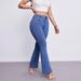 Women's Slimming High Elasticity Jeans mid Waist Flared Pants European American Style Fashionable Versatile Solid Color Cotton Denim_ecoleips.com