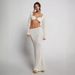 2025 Summer Women's New Style Tie Sleeve Bodycon Casual Knitted Long Dress Set_ecoleips.com