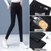 New Autumn And Winter Women's Jeans, High-waisted Stretch Fleece-lined Slim-fit Skinny Pants, Thickened Pencil Pants_ecoleips.com