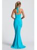 Deep V Neck Draped Ruched Sexy Maxi Dress Women Summer Fashion Halter Sleeveless Backless Club Party Long Dress Elegant BM98_ecoleips.com