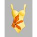 Women's Slim Fit One Piece Bikini Sexy Floral Print Bodycon Beach Swimsuit Fashion For Spring/Summer/Autumn_ecoleips.com
